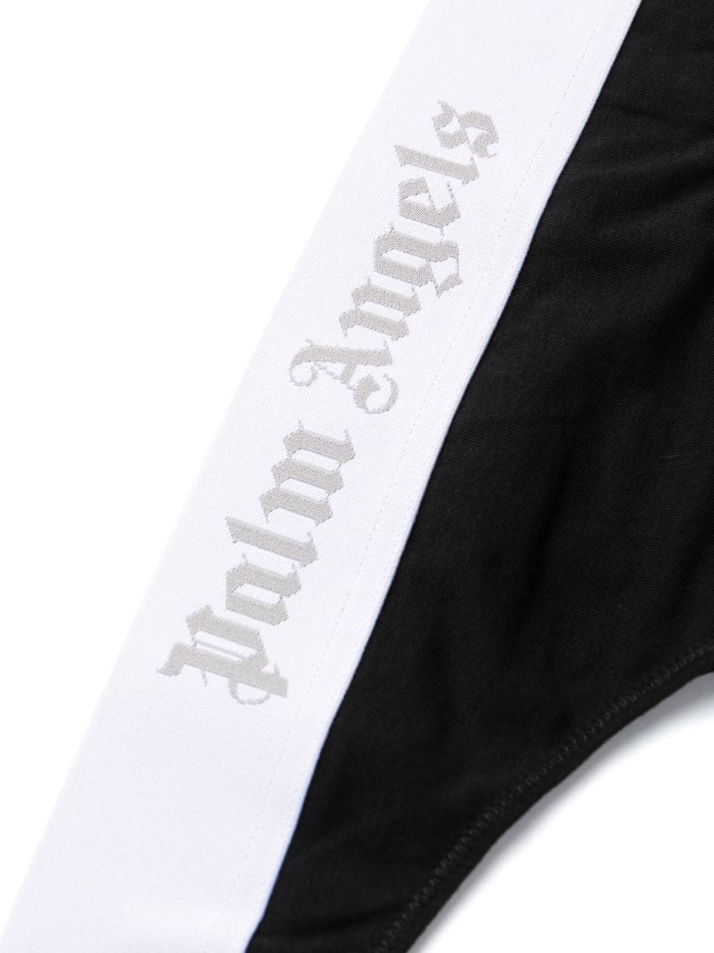 Black Thong With White Logo Band